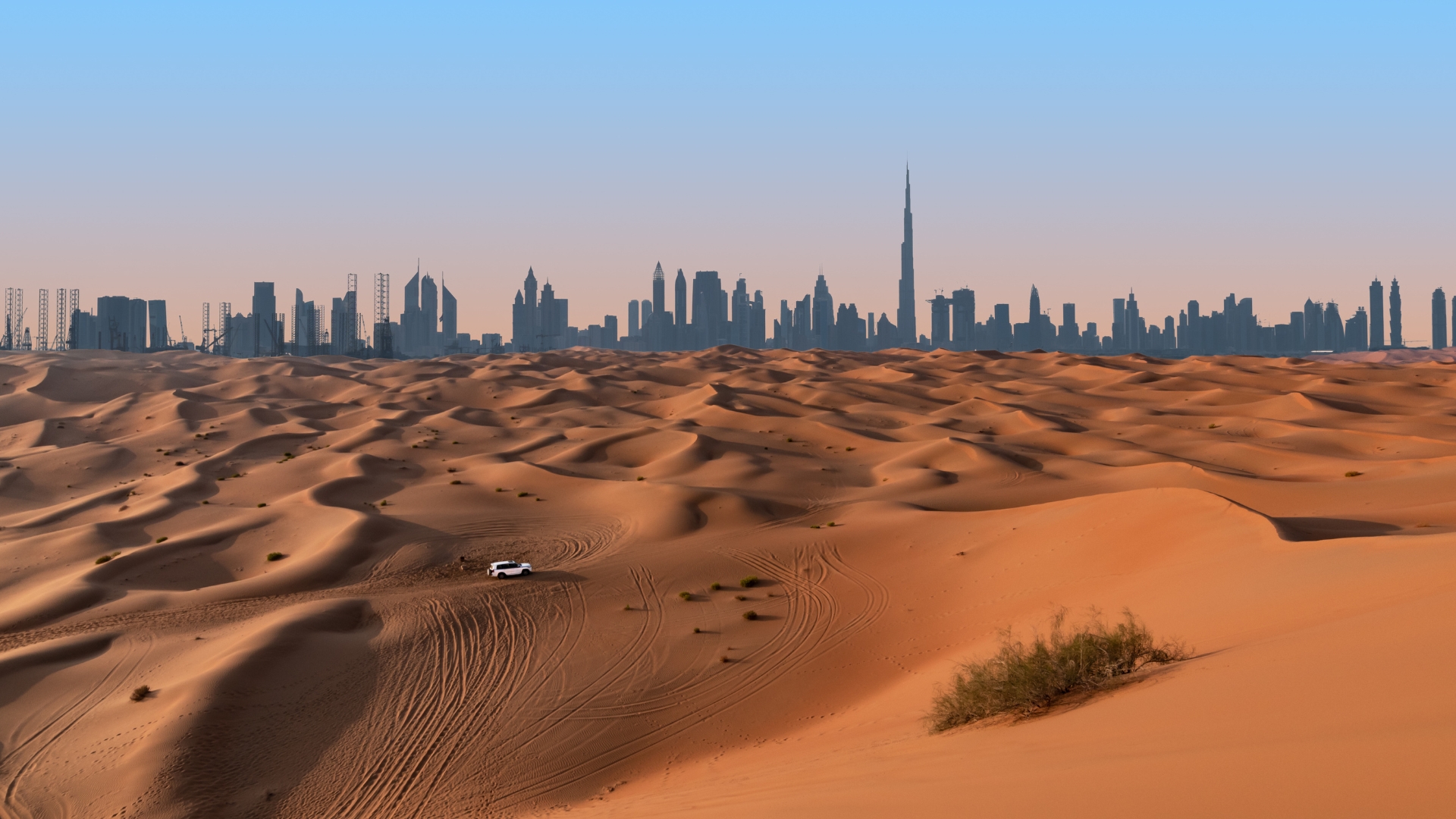 Dubai real estate and skyline